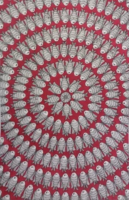 Fish Mandala_red