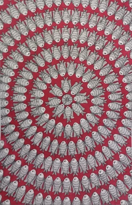 Fish Mandala_red