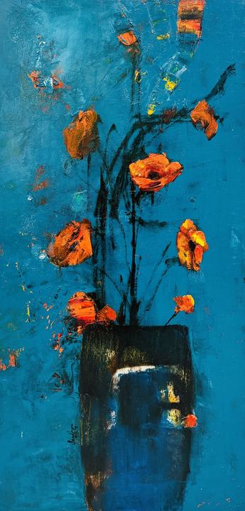 Flames in the Blue