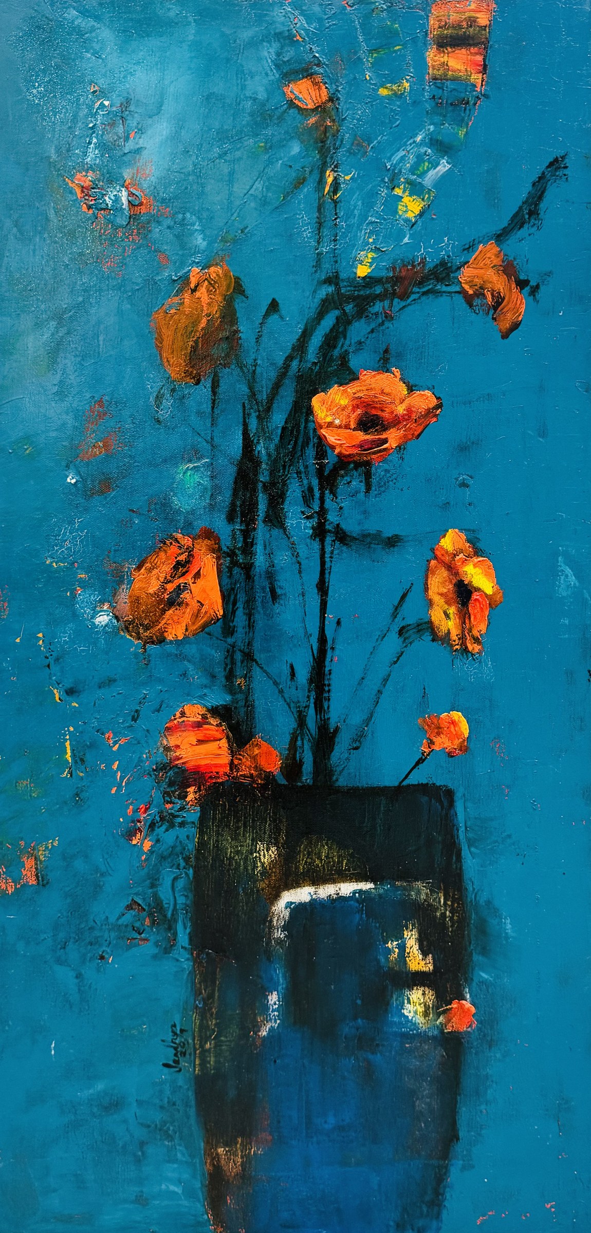 Flames in the Blue