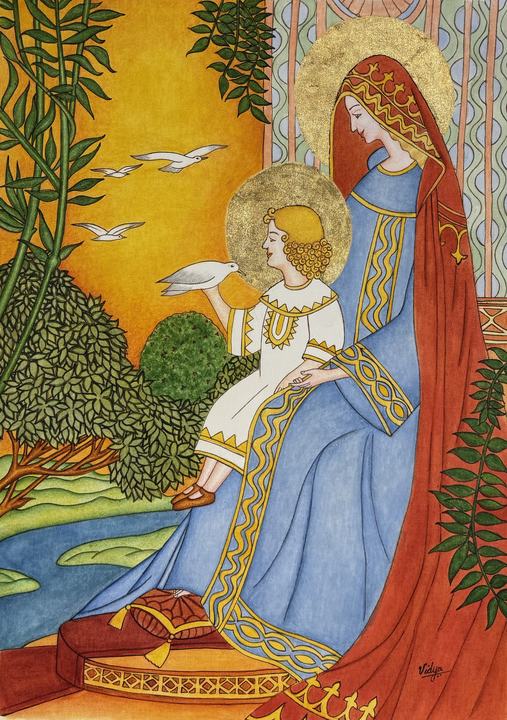 Mother Mary with Child Jesus