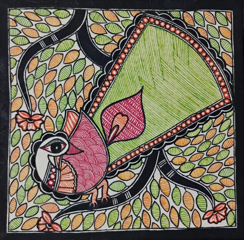 Peacock, Tree and Flower
