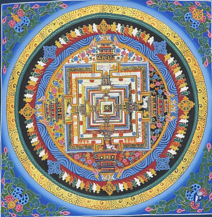 The Blue Kala Chakra Mandala -  Mandala of Tranquility