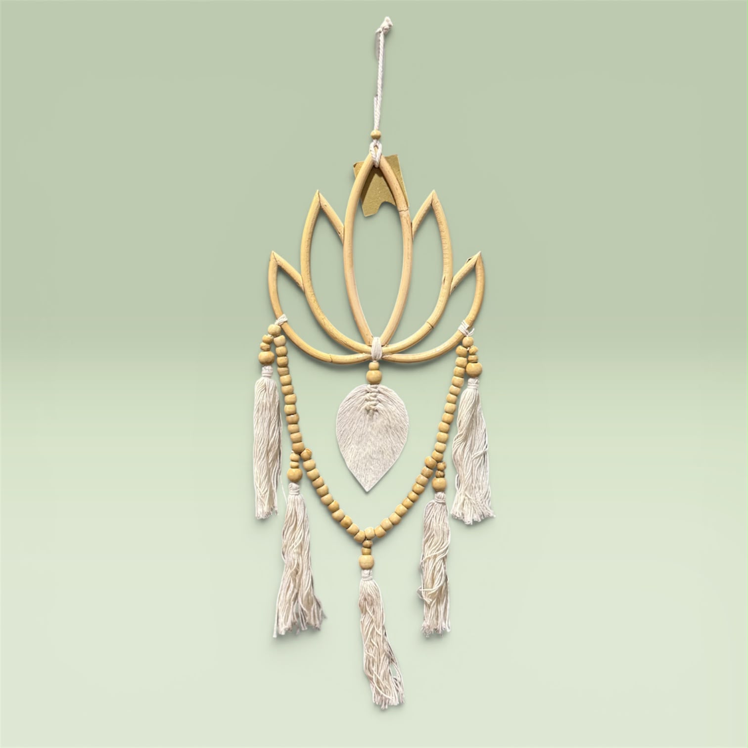 Boho Lotus Macramé Wall Hanging – Small